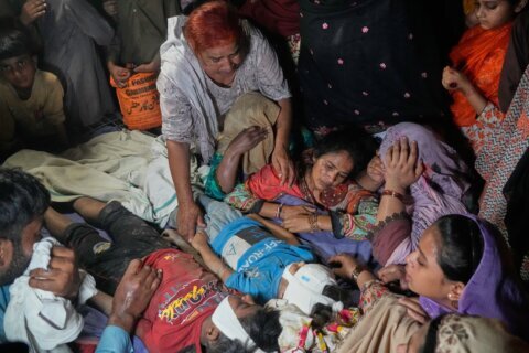 Roof of tutoring center collapses in eastern Pakistan, killing at least 14 children, police say