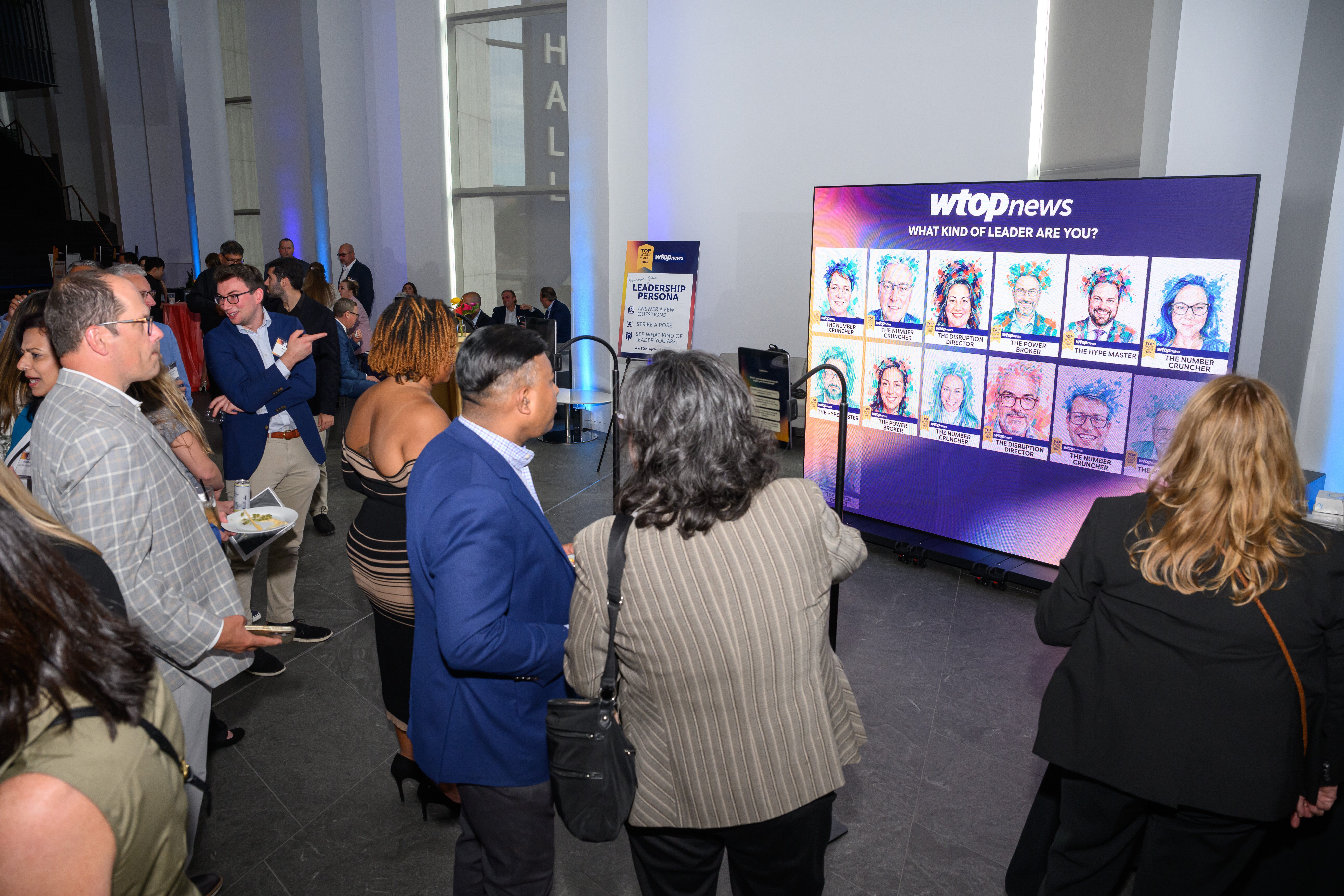 <p>AI wall at WTOP Top Workplaces 2026</p>

