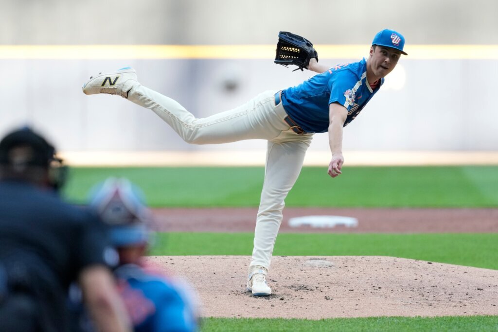 Misiorowski strikes out 15 in complete-game 1-hitter as Brewers beat Phillies 6-0