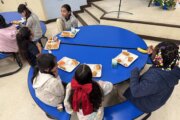 Prince George's County students enjoying lunch