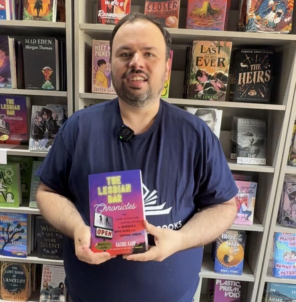 Patrick Kern, owner of Little District Books