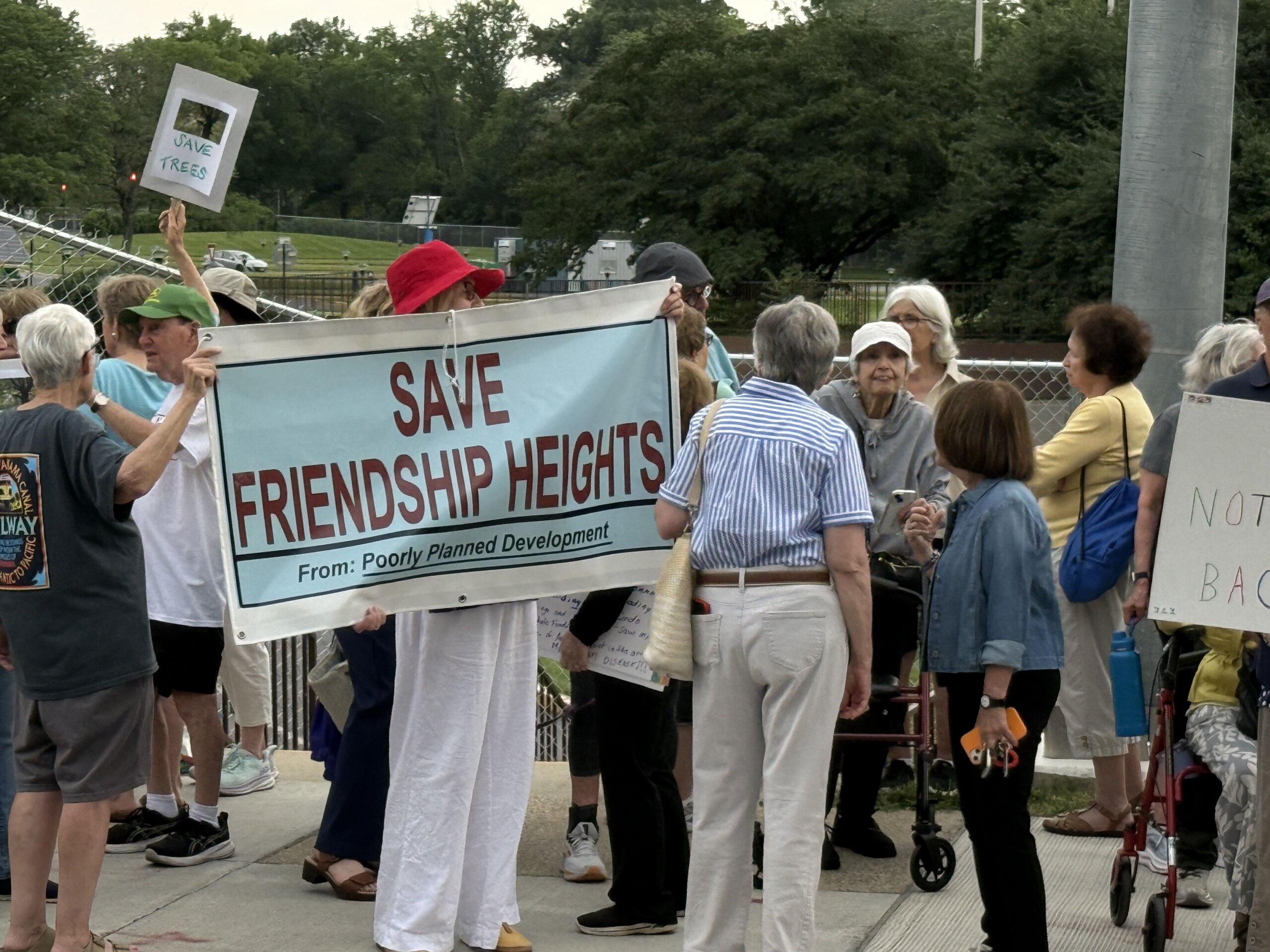 Opponents of Friendship Heights development take their cause to the street