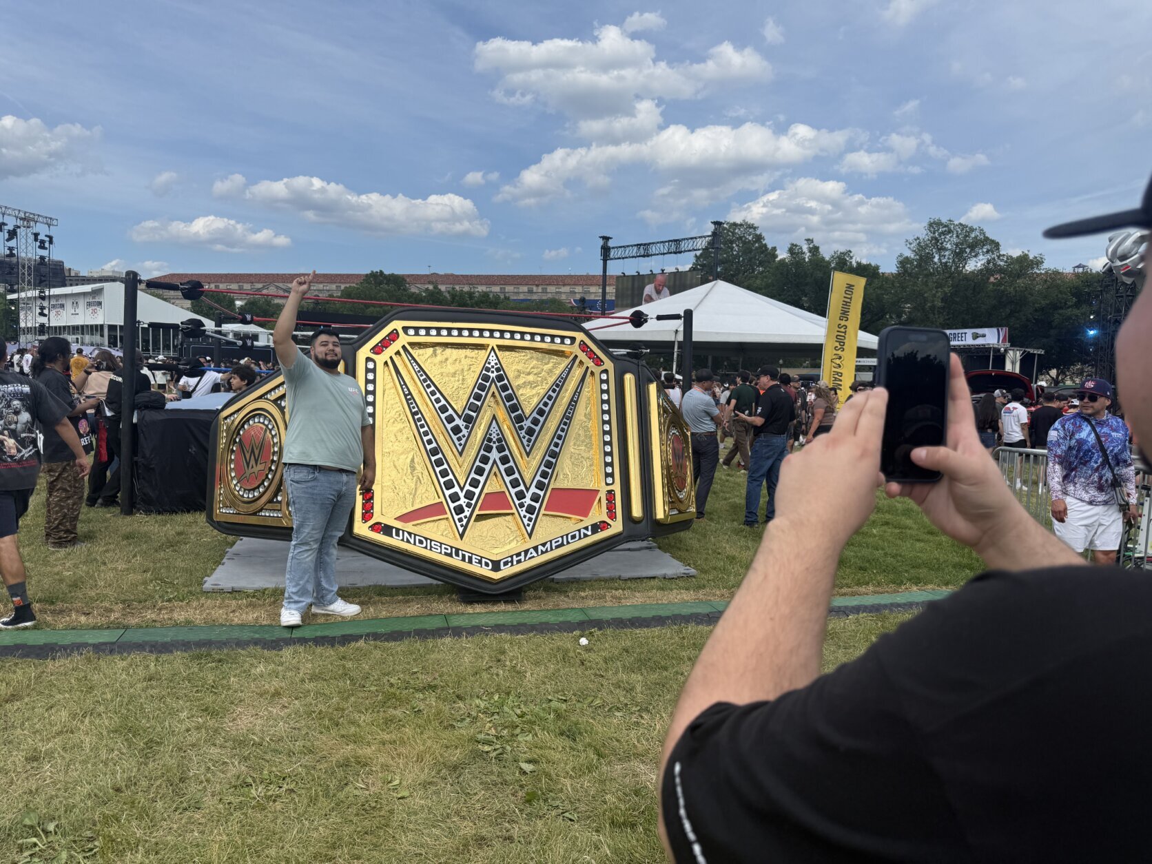 Replica of WWE belt
