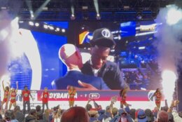 Wizards fans watch AJ Dybantsa