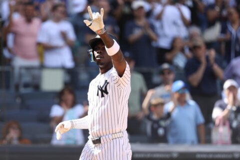Jazz Chisholm Jr. borrows Aaron Judge’s bat and hits 3-run homer to lead Yankees over Red Sox 6-1