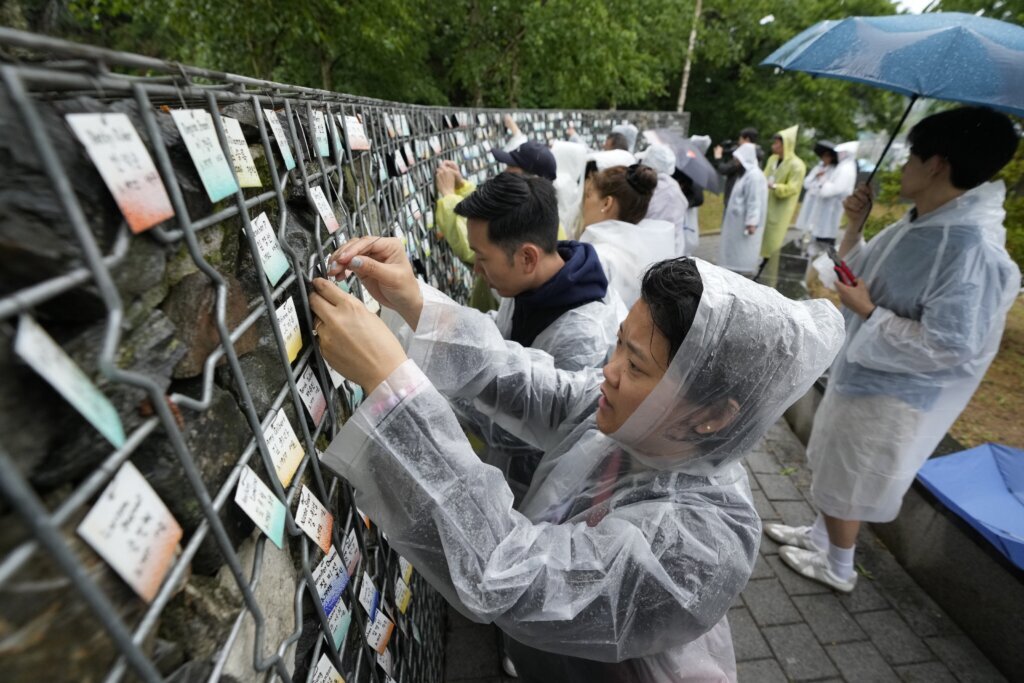 A wall of nametags at a South Korean park testifies to adoptees’ longing for their birth mothers
