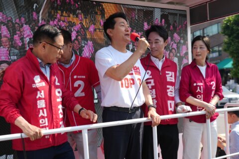 South Koreans vote in local elections seen as a gauge of support after President Lee’s first year