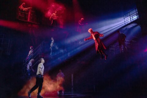 How do you make vampires fly effortlessly on Broadway? Strong wires, harnesses and lots of practice