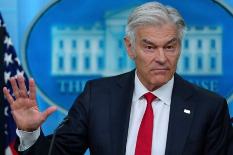 ‘Out of my lane.’ Dr. Oz ducks questions during his turn in the White House briefing room