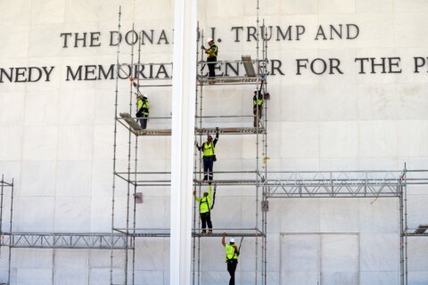 APTOPIX Trump Kennedy Center