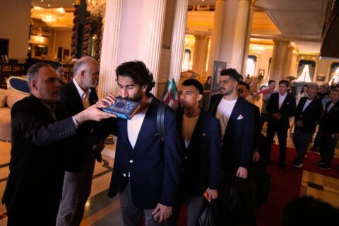 Iran’s soccer team leaves for World Cup as some officials still await US visas