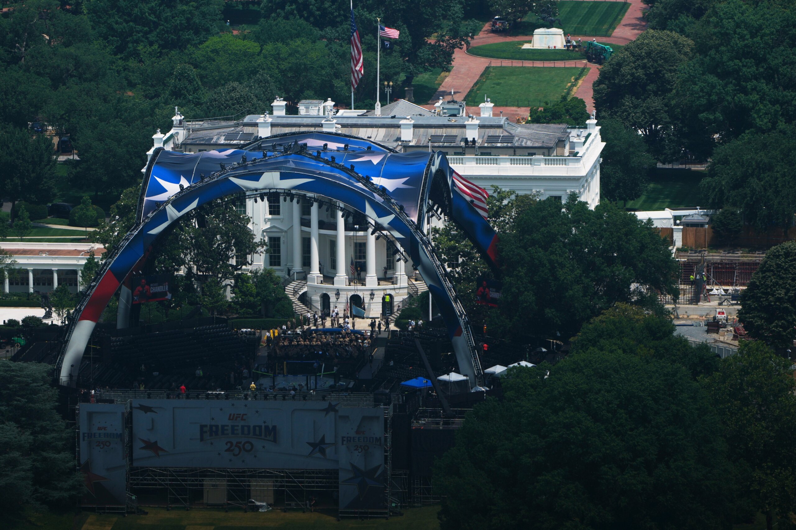 Judge rules Trump can stage UFC fights on White House’s South Lawn this weekend – WTOP News