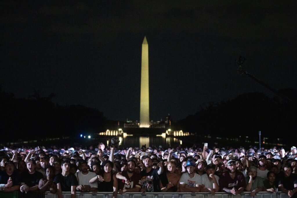 Inside the crowd drawn to Trump’s unusual UFC fight night at the White House