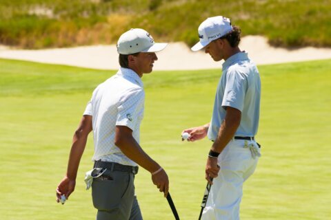 Amateur stars Russell and Koivun play together in the US Open’s ‘future of golf’ pairing