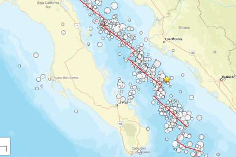 Terremoto de magnitud preliminar 6.0 se registra frente a la costa de México