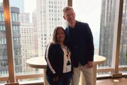 Sonia Mendez with McDonalds CEO