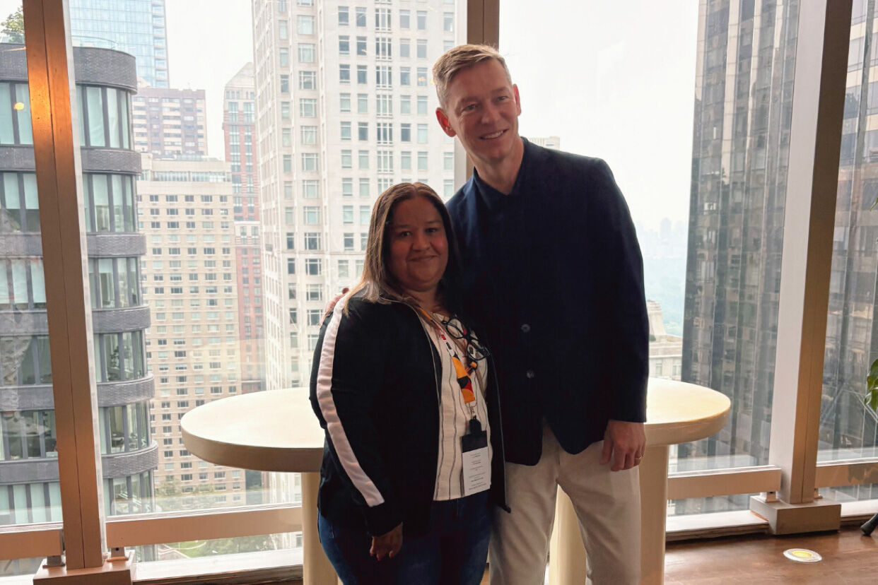 Sonia Mendez with McDonalds CEO