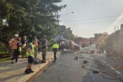 Scene of car crash