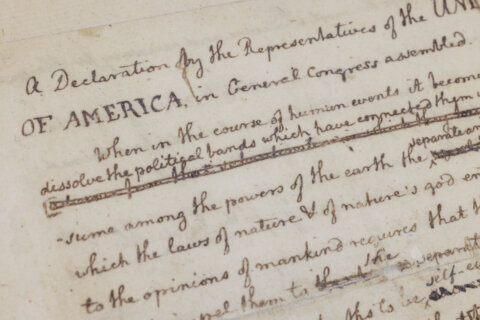 Library of Congress puts first draft of the Declaration of Independence on display for America 250