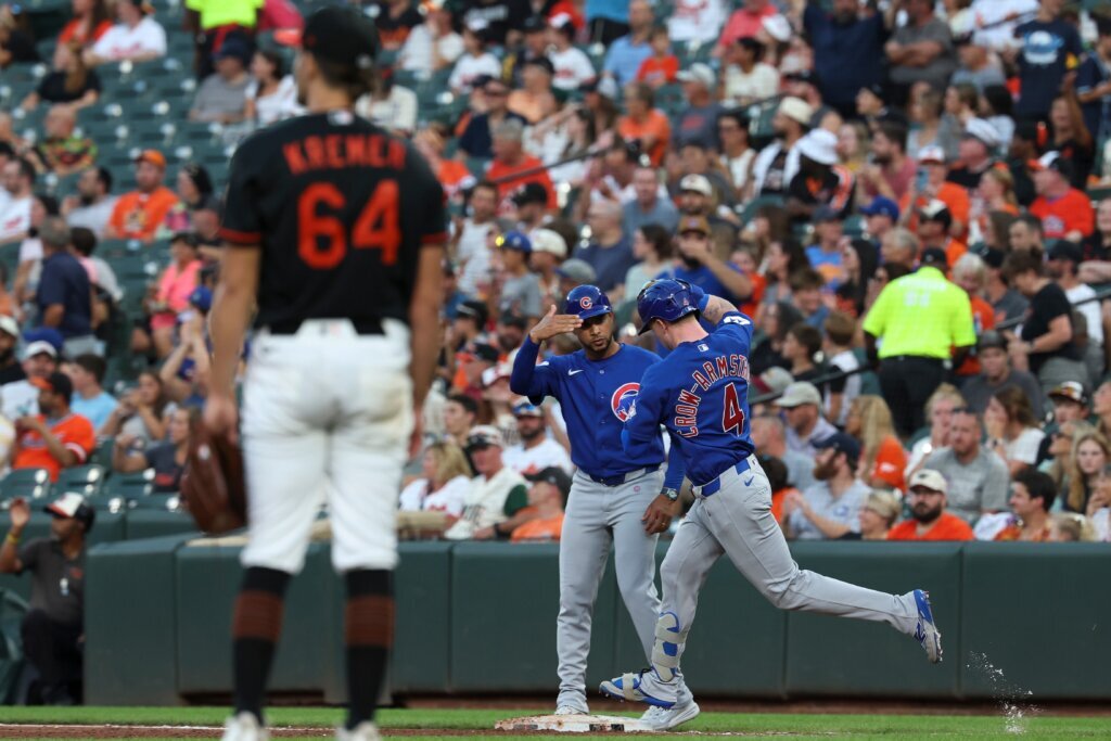 Crow-Armstrong hits 2 of Chicago’s 5 homers and Cubs outslug Baltimore Orioles 9-7