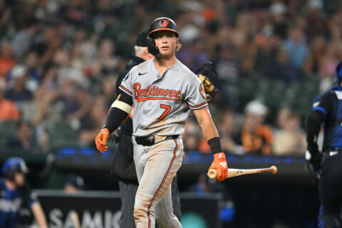 Holliday leads Orioles against the Tigers after 4-hit game