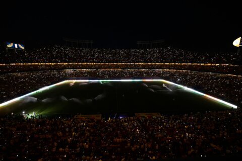 One Extraordinary Photo: A stadium lit up by smartphones