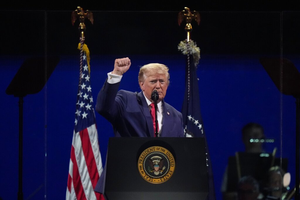 Trump mixes patriotism with partisanship as he celebrates America’s ‘joyous’ 250th anniversary