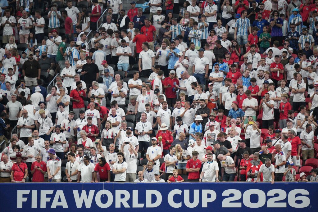 The Latest: Argentina and England scoreless at halftime of World Cup semifinal