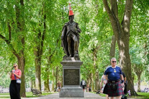 Scottish traffic cone gets dignitary’s welcome in Boston after World Cup friendship