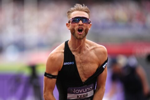 Josh Kerr of Britain breaks the men’s mile world record that stood since 1999