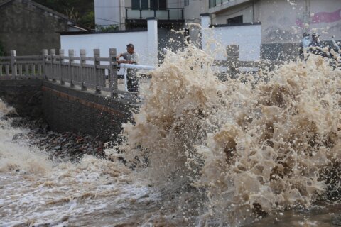 Typhoon Bavi makes landfall in eastern China as more than 1 million are evacuated