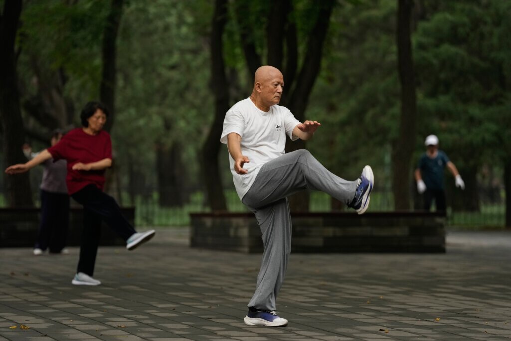 Tai chi practitioners seek balance and well-being in fast-paced Beijing