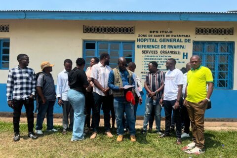 Dozens at an Ebola treatment center in northeast Congo strike over unpaid salaries and bonuses