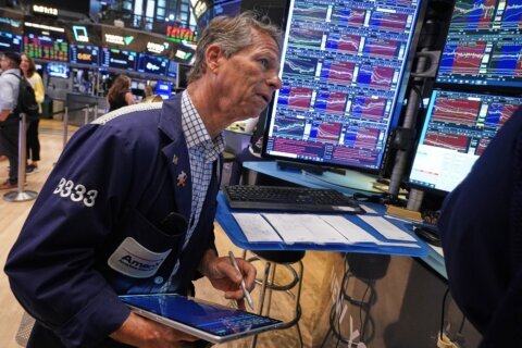 World shares rally after Dow hits a record, as some AI shares bounce back