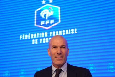 Emotional Zinedine Zidane achieves his ‘dream’ as he takes charge of the France team