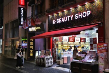 K-Beauty Shop in Seoul, Korea