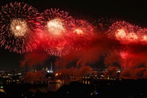 Fireworks burst in the skies in DC