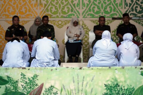 Couple caned for kissing on TikTok in Indonesia’s conservative Aceh province