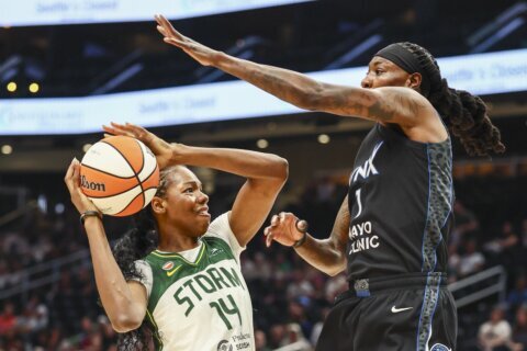 Collier scores 24 points in her return, Lynx top Storm 86-76 for best record at WNBA All-Star break