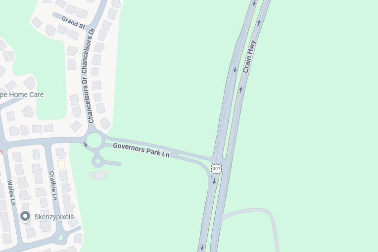 Map of Route 301 crash