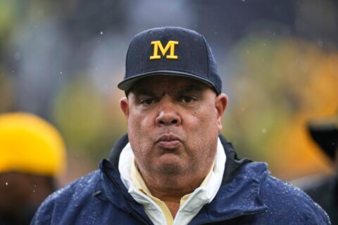 Michigan athletic director Warde Manuel will receive a $7 million lump sum in his separation deal