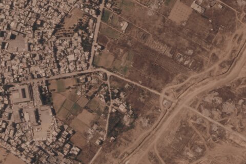 Israel is building a miles-long earthen barrier inside Gaza, entrenching its division
