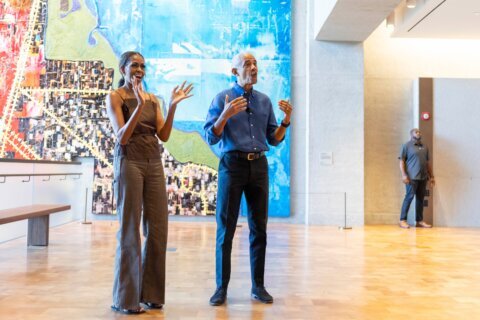 Former President Barack Obama surprises WNBA All-Stars at their practice at his Presidential Center
