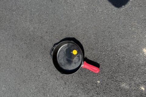 WTOP tests an urban legend with an egg and a hot driveway