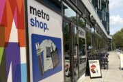 The exterior of a Metro pop-up shop
