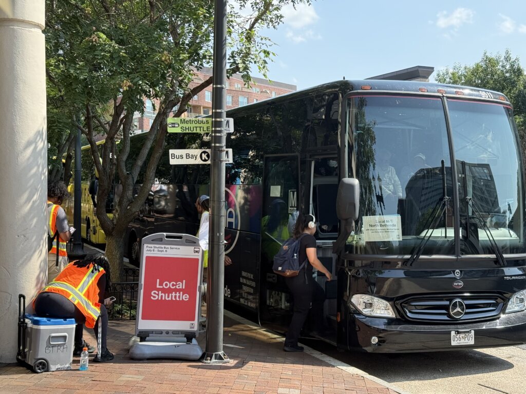 Metro’s Red Line shuttle buses can be difficult to board for riders with mobility issues