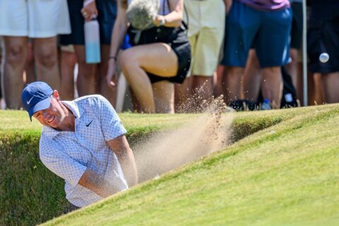 Rory McIlroy part of 3-way tie for the lead at Scottish Open as Scheffler misses the cut