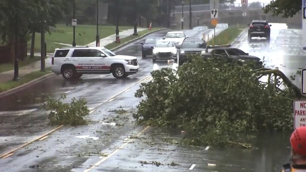 Philadelphia area digs out from damage left by a severe series of microburst storms