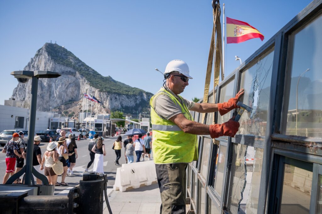 Gibraltar ushers in a new era as British territory’s border fence with Spain is removed