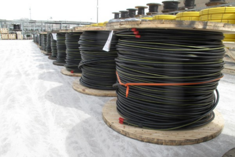 Spools of power line